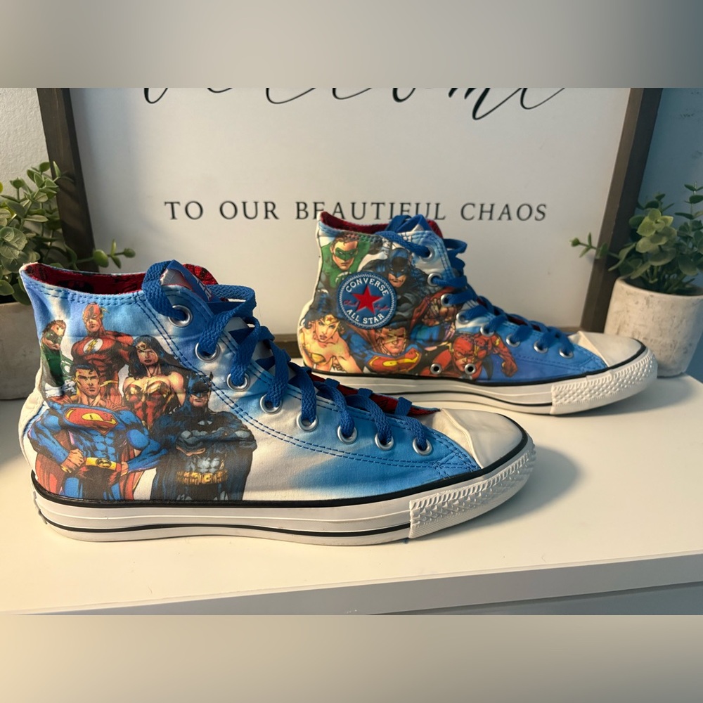 DC Justice League Converse Chuck Taylor All Star High Top 9M 11W